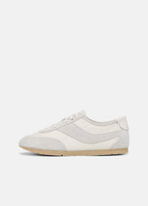 LA Leather & Suede Runner Sneaker in Sneakers - HORCHATA/PEBBLE WHITE | VINCE Women