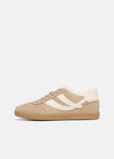 Oasis Suede & Shearling Sneaker in Sneakers - SAND TRAIL | VINCE Women