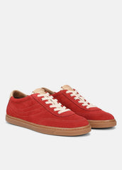 Palm Suede Sneaker in Sneakers - POPPY RED | VINCE Women