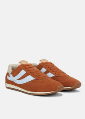 Oasis Suede & Leather Runner Sneaker in Sneakers - VINTAGE EMBER/CELESTE | VINCE Women