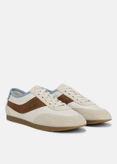 LA Leather & Suede Runner Sneaker in Sneakers - MOONLIGHT/ELMWOOD | VINCE Women