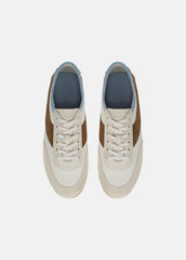LA Leather & Suede Runner Sneaker in Sneakers - MOONLIGHT/ELMWOOD | VINCE Women