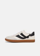 Oasis Leather and Suede Sneaker in Sneakers - MILK/NIGHT BLUE | VINCE Women