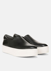 Warren Leather Sneaker in Sneakers - BLACK | VINCE Women