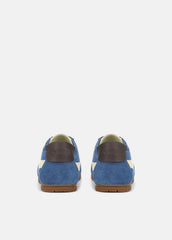 LA Suede & Leather Runner Sneaker in Sneakers - INDIGO/STRAW SEED | VINCE Women