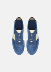 LA Suede & Leather Runner Sneaker in Sneakers - INDIGO/STRAW SEED | VINCE Women
