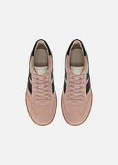 Oasis Suede & Leather Sneaker in Sneakers - LOTUS BLUSH/BLUE INK | VINCE Women