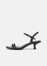 Tilda Leather Heeled Sandal in Heels - BLACK | VINCE Women
