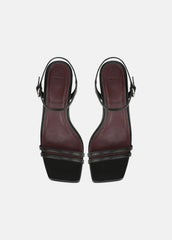Tilda Leather Heeled Sandal in Heels - BLACK | VINCE Women