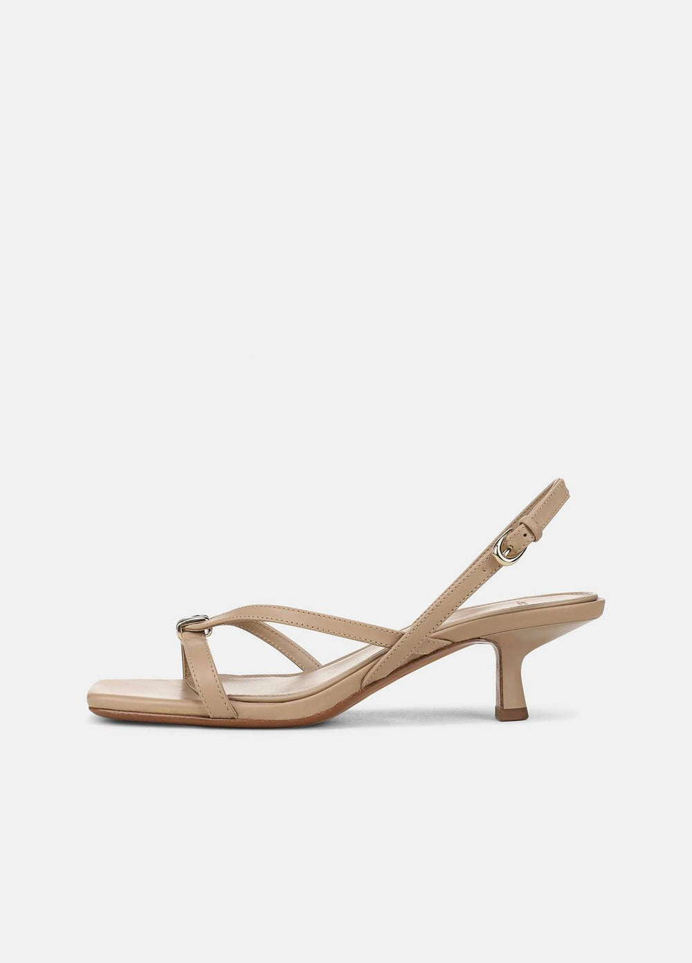 Tali Leather Slingback Sandal in Heels - WARM ALMOND | VINCE Women