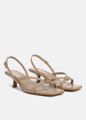 Tali Leather Slingback Sandal in Heels - WARM ALMOND | VINCE Women