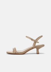 Tilda Leather Heeled Sandal in Heels - WARM ALMOND | VINCE Women