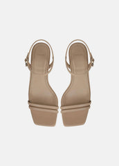 Tilda Leather Heeled Sandal in Heels - WARM ALMOND | VINCE Women