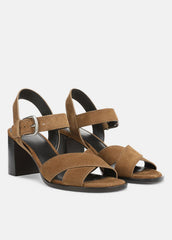 Salma Suede Heeled Sandal in Heels - ELMWOOD | VINCE Women