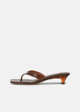 San Juan Jelly Heeled Thong Sandal in Sandals - SADDLE | VINCE Women
