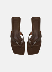 San Juan Jelly Heeled Thong Sandal in Sandals - SADDLE | VINCE Women