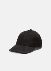 Leather-Trim Cashmere Baseball Cap in Scarves & Hats - BLACK | VINCE Women