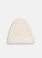 Brushed Cashmere Beanie in Scarves & Hats - IVORY | VINCE Women
