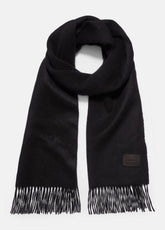 Double-Face Cashmere Scarf in Scarves & Hats - BLACK | VINCE Women