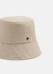 Stripe Cotton Canvas Bucket Hat in Scarves & Hats - TUSK | VINCE Women