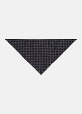 Trellis Plaid Cotton-Blend Headkerchief in Scarves & Hats - BLACK/CREAM | VINCE Women