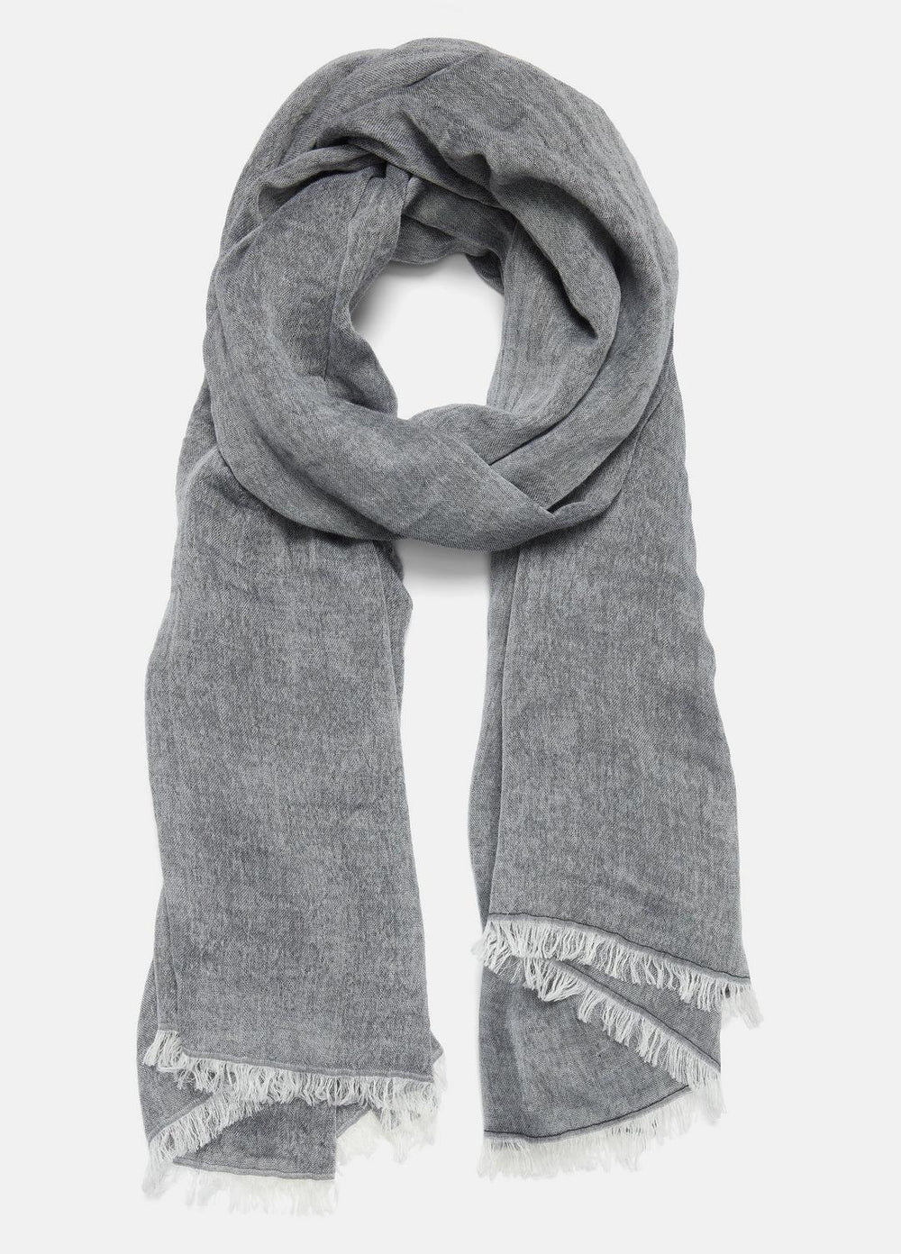 Cotton Gauze Bi-Color Scarf in Scarves & Hats - PAPYRUS/COASTAL BLUE | VINCE Women