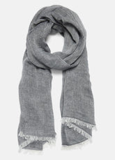 Cotton Gauze Bi-Color Scarf in Scarves & Hats - PAPYRUS/COASTAL BLUE | VINCE Women
