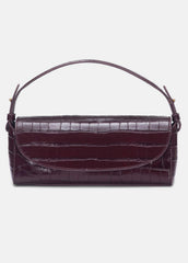 Sabrina Croc-Embossed Leather Mini Top-Handle Bag in Handbags - BORDEAUX | VINCE Women