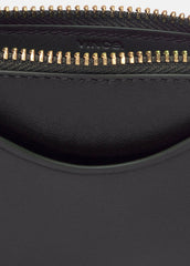 Leather Zip-Top Card Case in Handbags - CACAO | VINCE Women