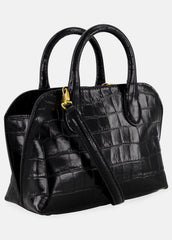 Delphine Croc-Embossed Leather Mini Bag in Matching Sets - BLACK | VINCE Women