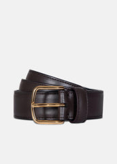 Women’s 32mm Stitched Leather Belt in Belts - CACAO BROWN | VINCE Women