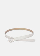 Women’s 20mm Stitched Lizard-Embossed Leather Belt in Belts - HORCHATA | VINCE Women