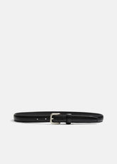 Women's Skinny Leather Belt in Accessories - BLACK | VINCE Women