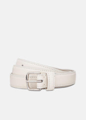 Women’s 20mm Stitched Leather Belt in Belts - MILK | VINCE Women