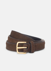 Women's 20mm Calf Hair Belt in Belts - CACAO BROWN | VINCE Women