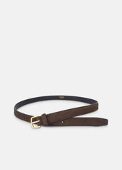 Women's 20mm Calf Hair Belt in Belts - CACAO BROWN | VINCE Women