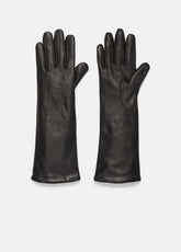 Cashmere-Lined Medium Leather Glove in Gloves - BLACK | VINCE Women