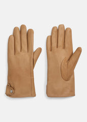 Cashmere-Lined Leather Snap Glove in Gloves - BRUNA | VINCE Women