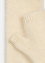 Brushed Cashmere Arm Warmers in Gloves - IVORY | VINCE Women