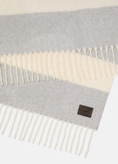 Brushed Alpaca-Blend Throw in Pillows & Blankets - MEDIUM HEATHER GREY | VINCE Women