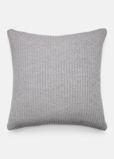 Wool and Cashmere Cardigan-Stitch Pillow in Pillows & Blankets - HEATHER GREY | VINCE Women