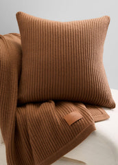 Wool and Cashmere Cardigan-Stitch Pillow in Pillows & Blankets - MINK | VINCE Women