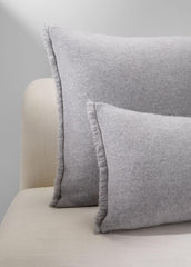 Cashmere Reverse Jersey Pillow in Pillows & Blankets - HEATHER GREY | VINCE Women