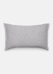 Cashmere Reverse Jersey Rectangle Pillow in Pillows & Blankets - HEATHER GREY | VINCE Women