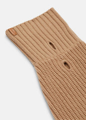 Wool and Cashmere Shaker-Stitch Dog Sweater in Dog Accessories - CAMEL | VINCE Women