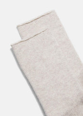 Women's Cashmere Jersey Short Sock in Accessories - HEATHER MARBLE | VINCE Women