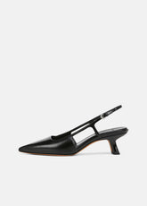 Bianca Leather Slingback Heel in Vince Products Women - BLACK | VINCE Women