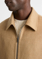 Splittable Wool-Blend Zip-Front Jacket in Jackets - CAMELLO | VINCE Men