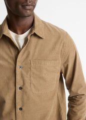 Italian Cotton Corduroy Button-Front Shirt in Long Sleeve - TETON | VINCE Men
