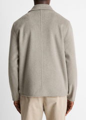 Double-Knit Chore Jacket in Jackets - DARK DUNE/LIGHT DUNE | VINCE Men